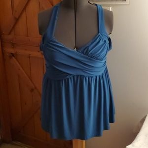 Cross strap babydoll top